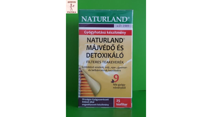 Naturland Májvédő és detoxikáló teakeverék 25x